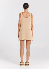 Palm Beach U Crochet Knit Dress Sand