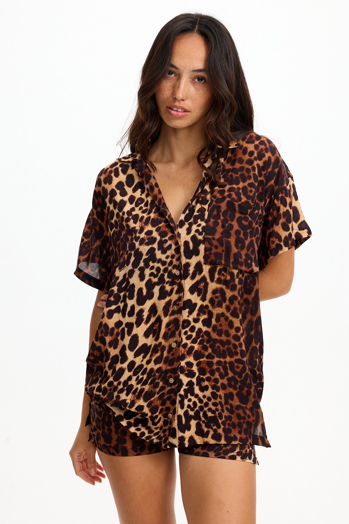 Aloha Shirt Dress Sahara