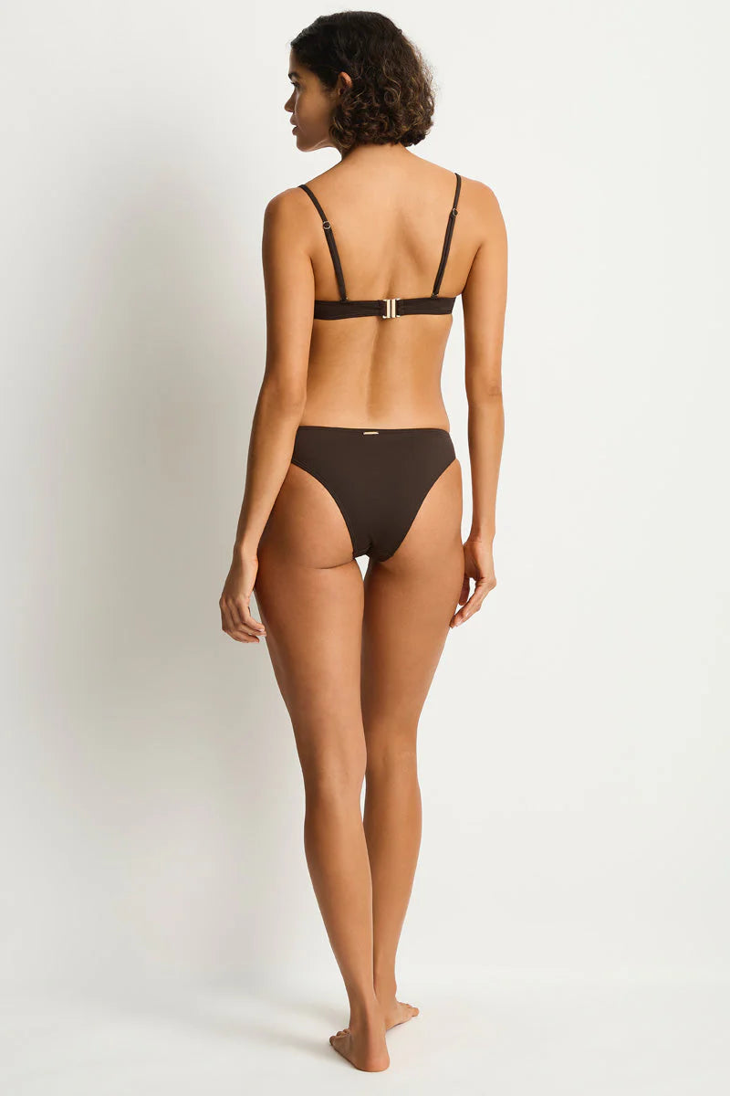 De Luxe Sporty Mid Pant Espresso