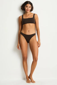 De Luxe Sporty Mid Pant Espresso