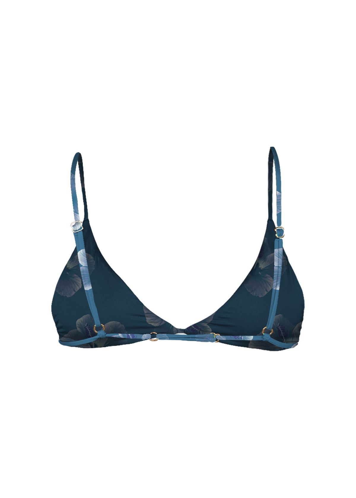 String Top Blue Hibiscus