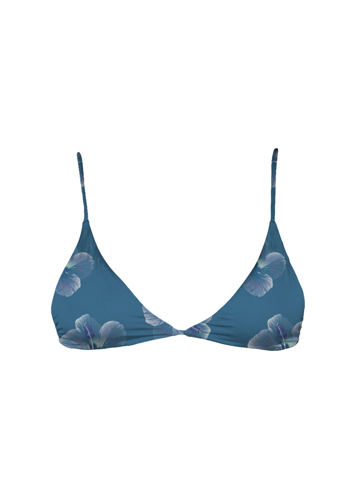 String Top Blue Hibiscus