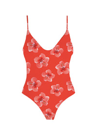 Everyday Bodysuit Strawberry Hibiscus