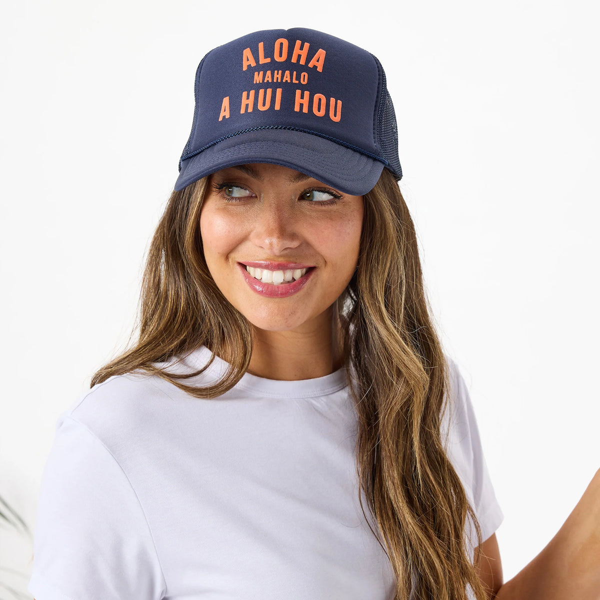 A Hui Ho Trucker Hat Navy