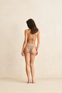 Classic Tie Side Hi Cut Bottom Taupe