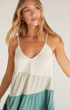 Amalfi Colorblock Dress in Matcha