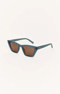 Villa Sunglasses Dark Indigo/Brown