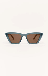 Villa Sunglasses Dark Indigo/Brown