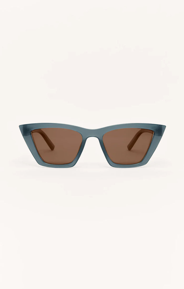 Villa Sunglasses Dark Indigo/Brown