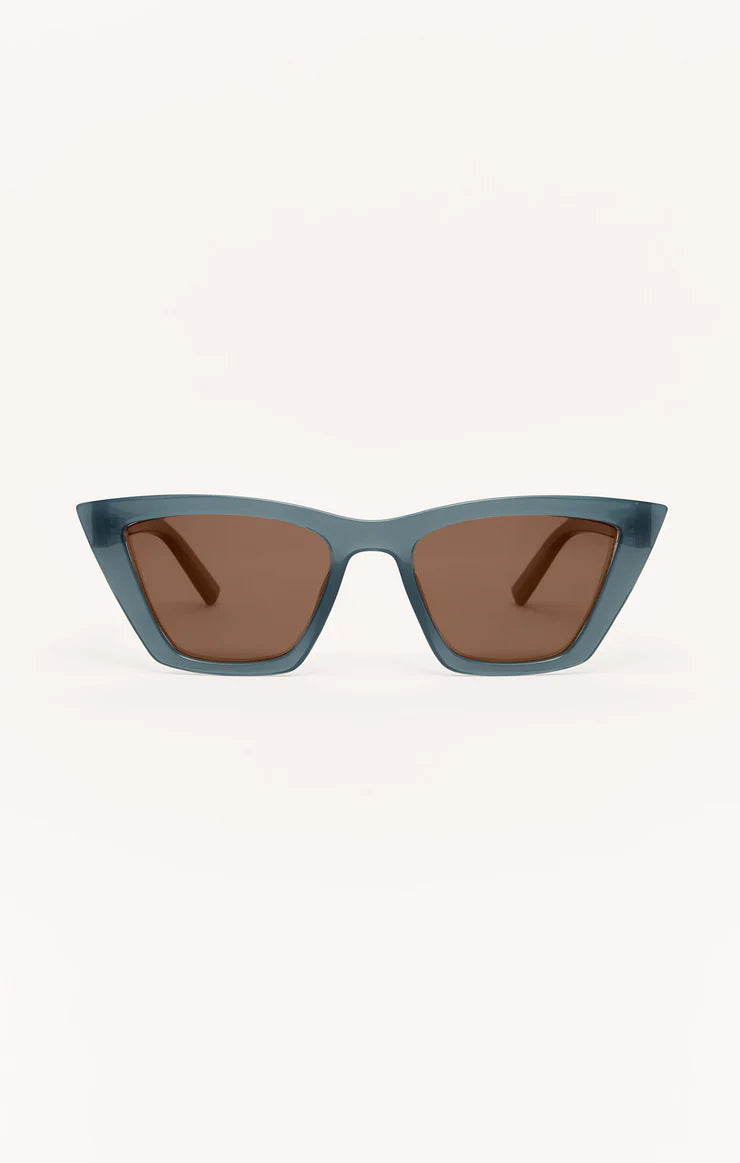 Villa Sunglasses Dark Indigo/Brown