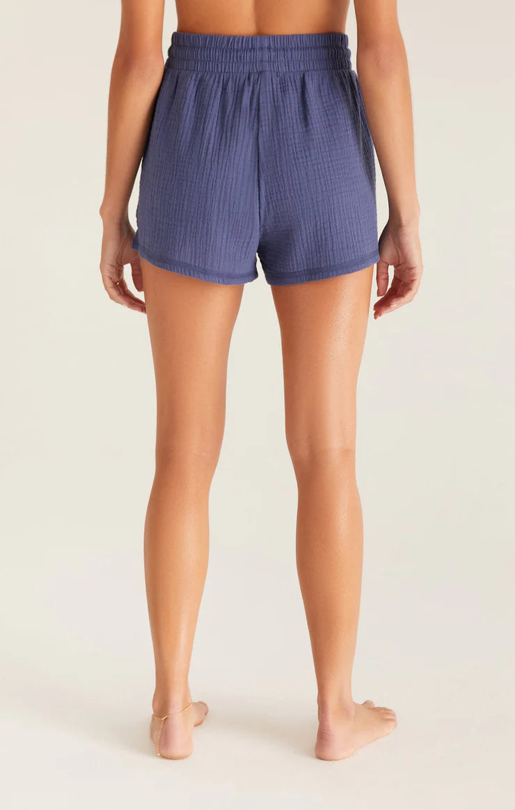 Sunny Gauze Shorts Dusty Navy