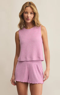 Sloane Rib Tank Violet Gem