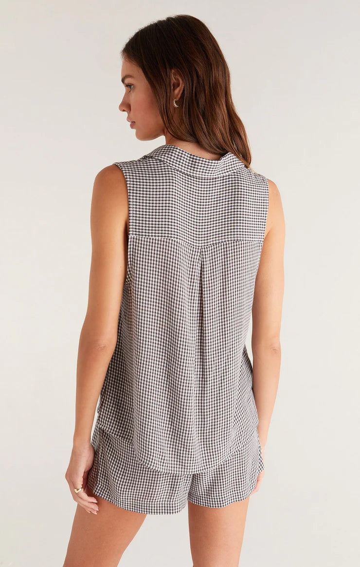 Harper Gingham Top Shadow