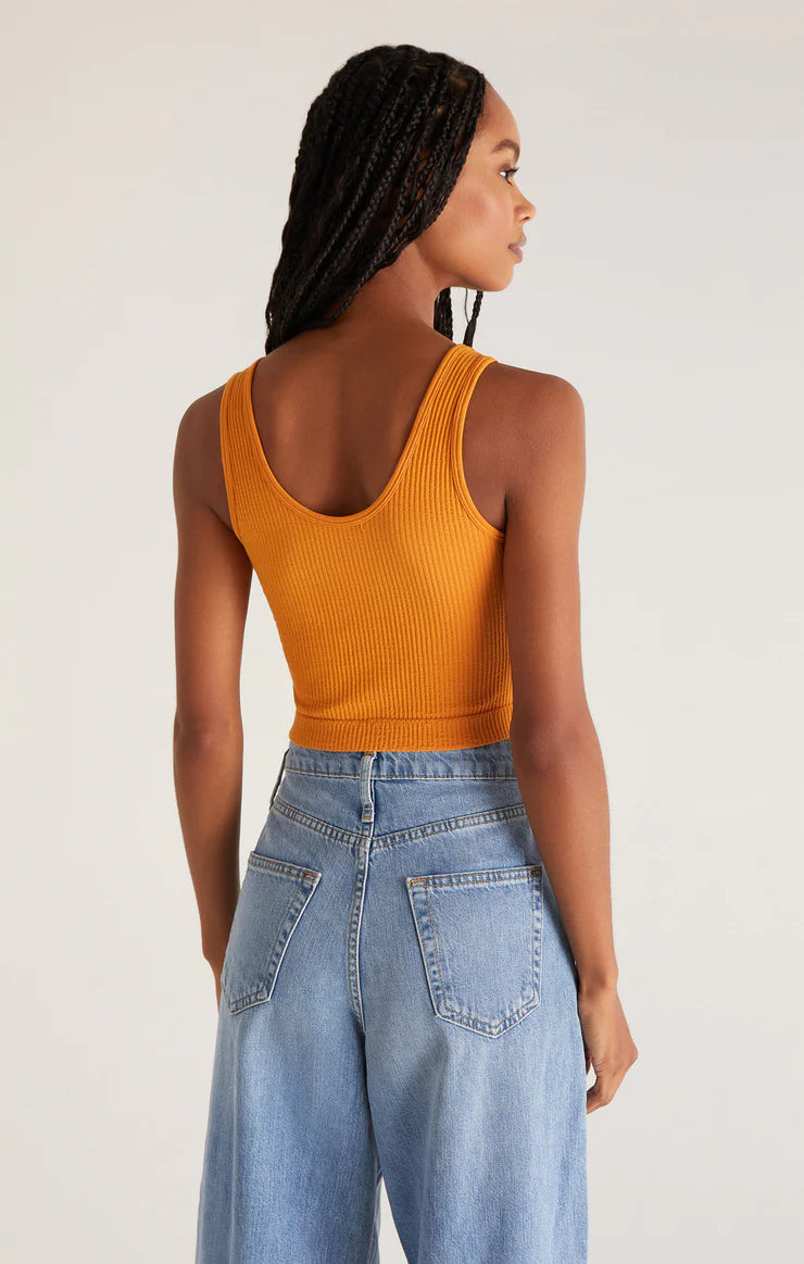 Effortless Seamless Tank Top Golden Amber