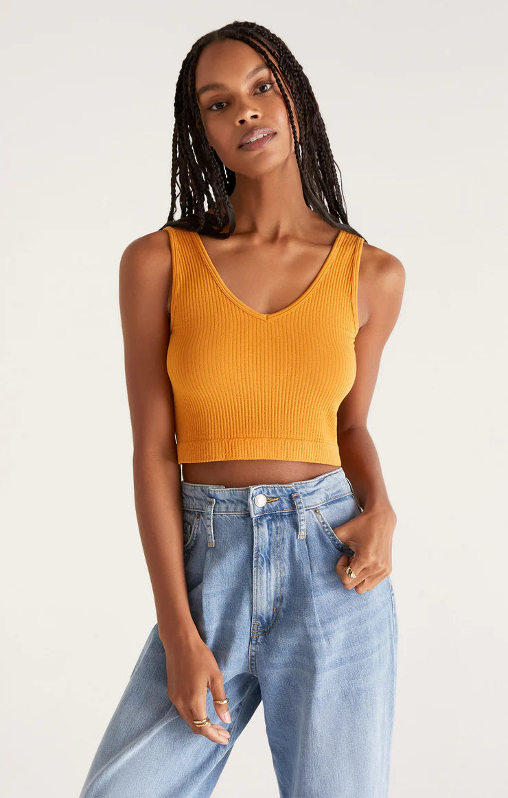 Effortless Seamless Tank Top Golden Amber