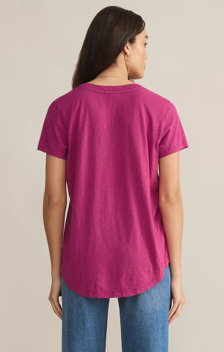 Asher V Neck Magenta