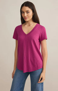 Asher V Neck Magenta