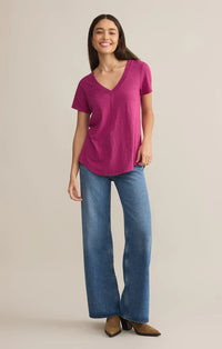 Asher V Neck Magenta