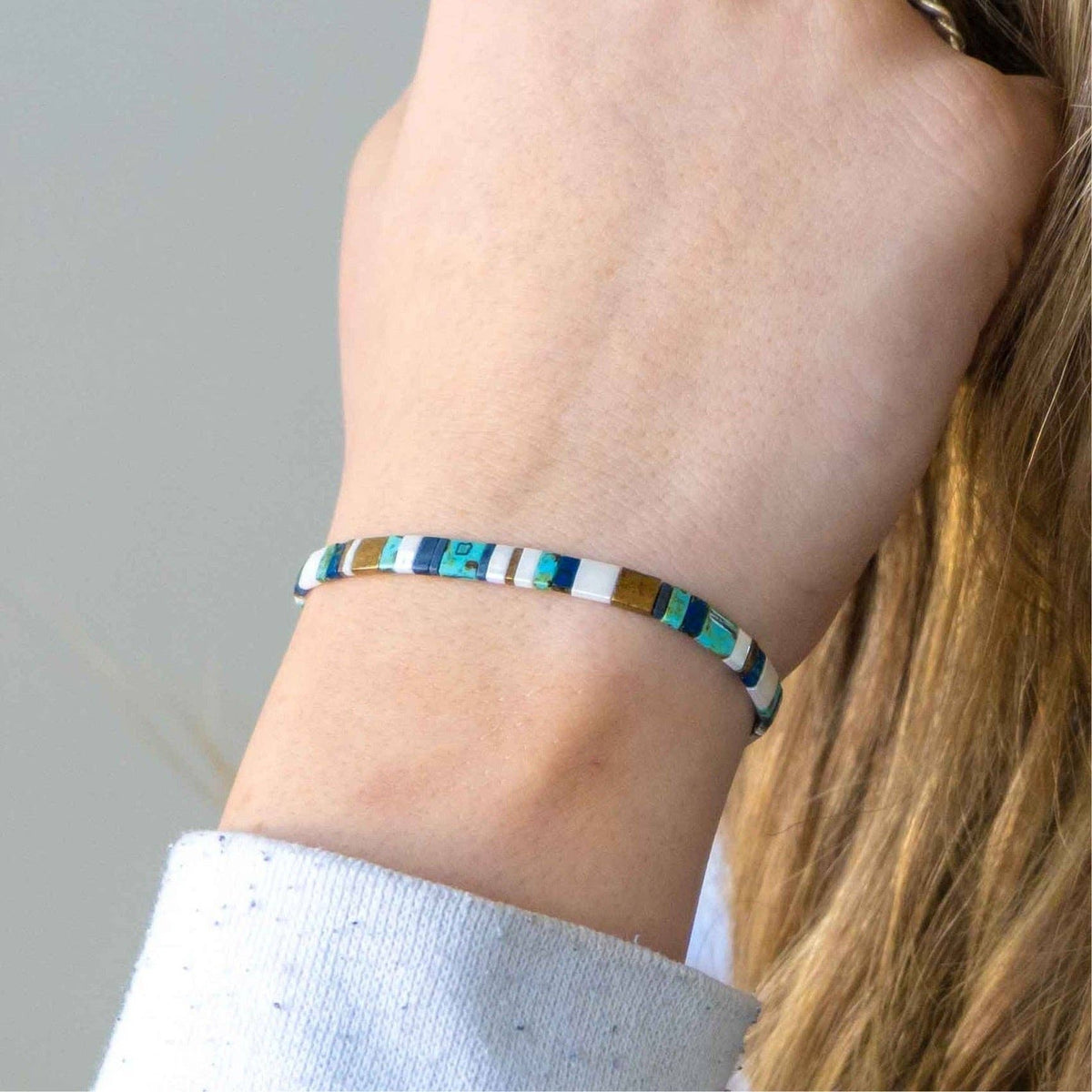 WINTER HARBOR - Tila Bead Bracelet | Single: 6.50 Inches - M