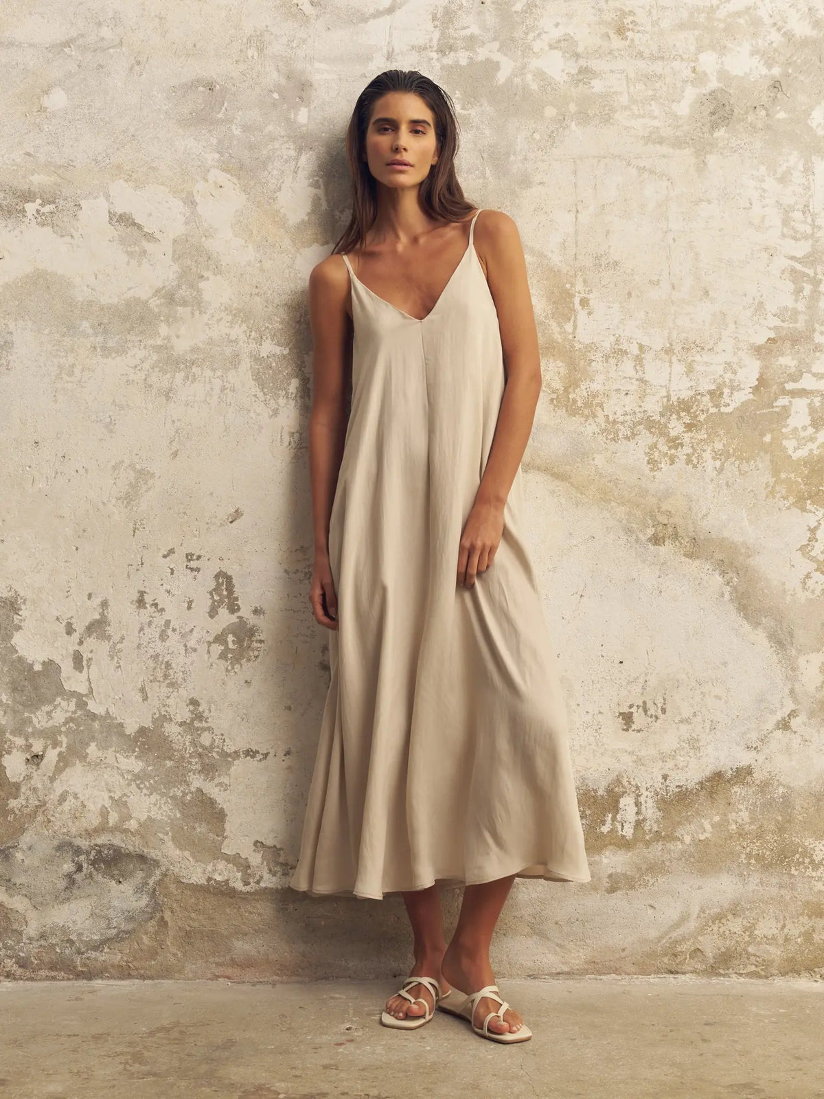 Lucid Flow Maxi Dress Sand
