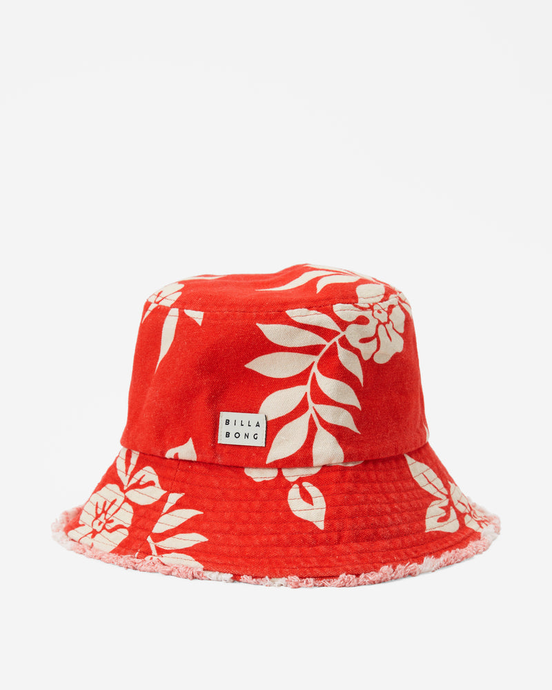 Suns Out Bucket Hat Red Aloha