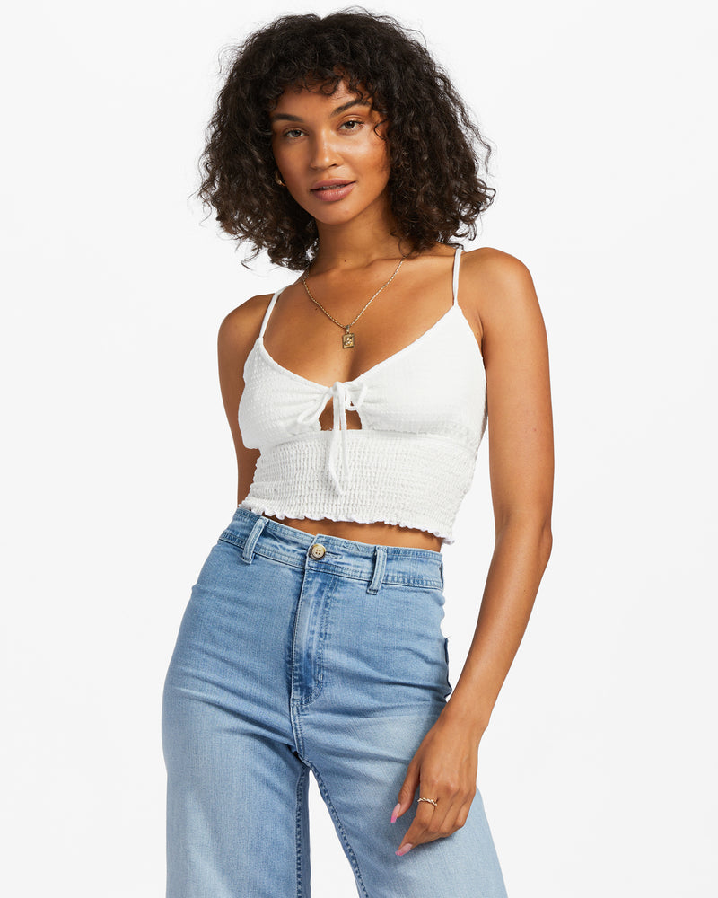 Ray of Sun Tank Top Salt Crystal