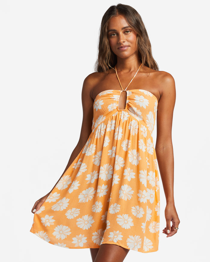 Happy Hour Mini Dress Orange Peel