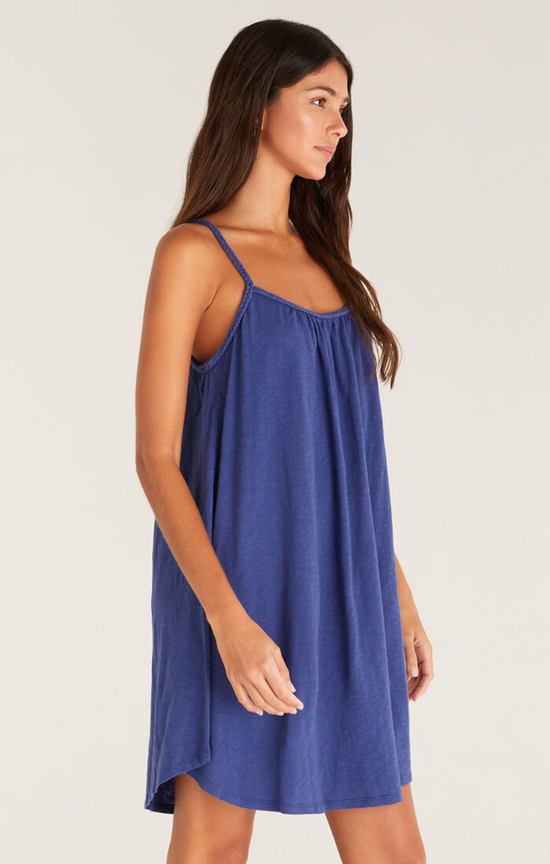 Selena Slub Mini Dress Coastline
