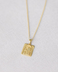 Gold Palm Pendant Necklace