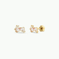 Bunny Enamel Kids Earrings