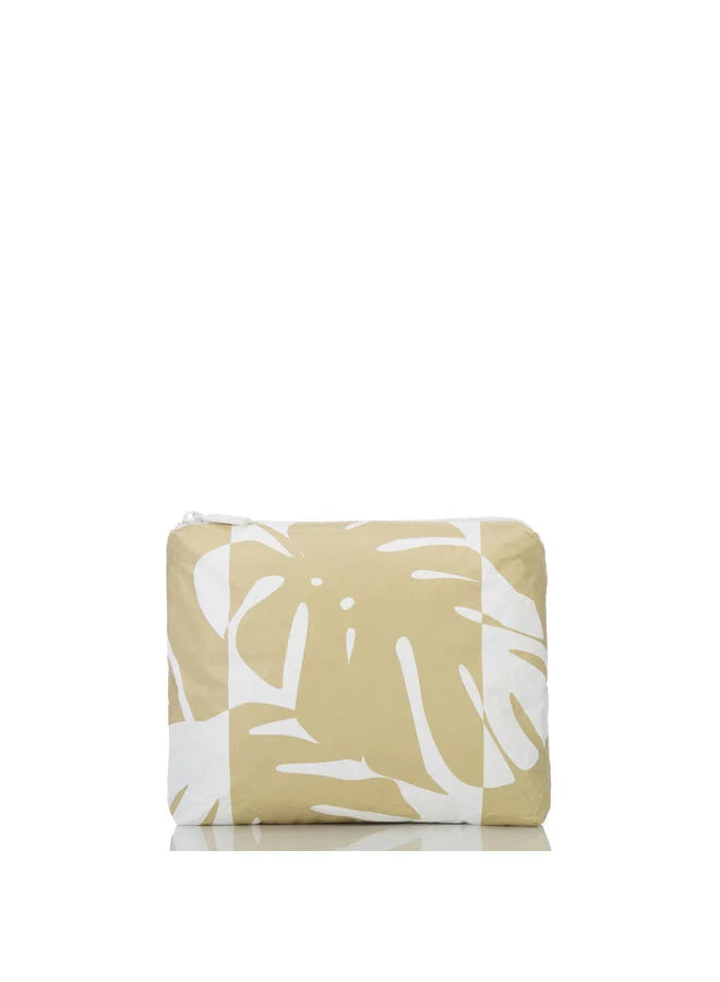 Monstera Shade Small Pouch Sand