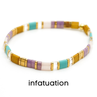 BOHO SUNRISE - Tila Bead Bracelets: 6.25 inches - S / Going Coastal