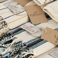 Turkish Towel Red/Black Stripe