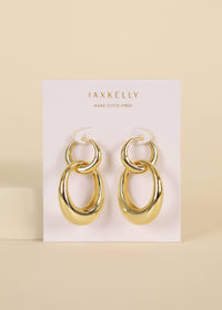 Gold Hoop - Coupled - Earrings