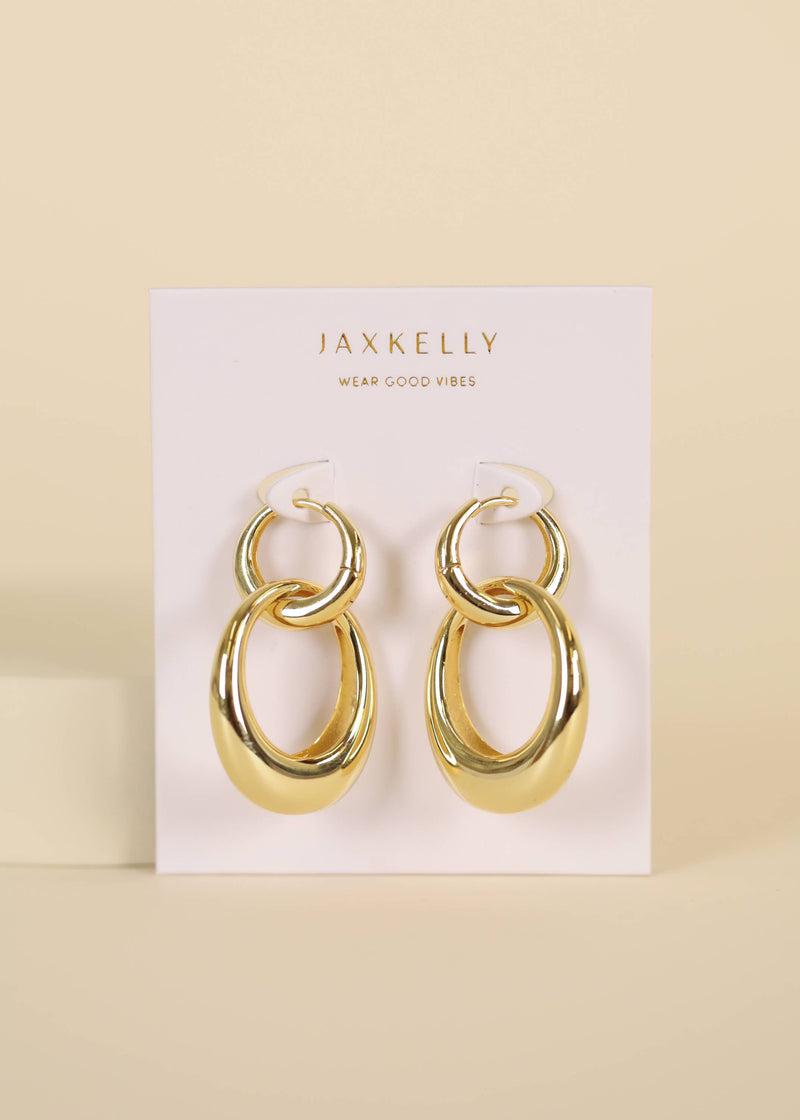 Gold Hoop - Coupled - Earrings