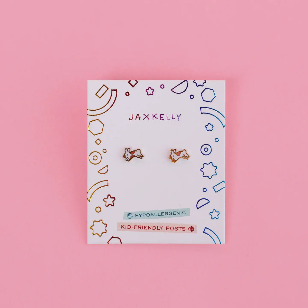 Bunny Enamel Kids Earrings
