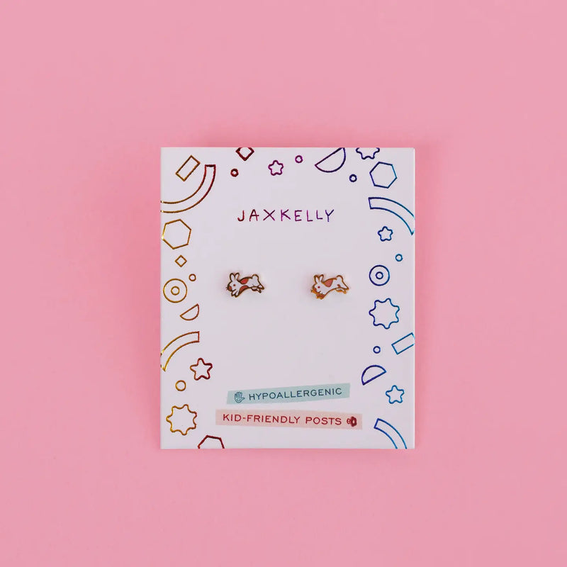 Bunny Enamel Kids Earrings