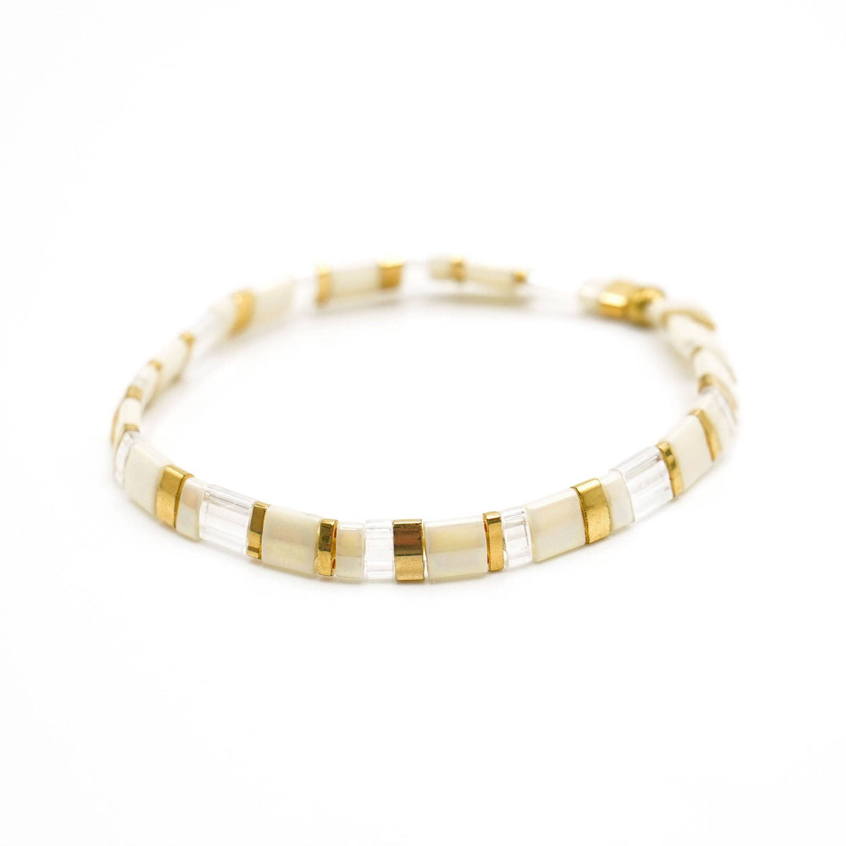 PAINTED MESA - Tila Bead Bracelets: 6.25 inches - S / Cathedral
