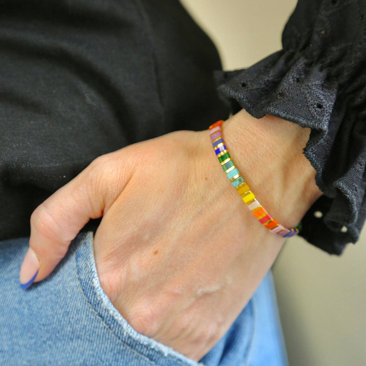 KALEIDOSCOPE - Tila Bead Bracelet | Single: 6.50 Inches - M