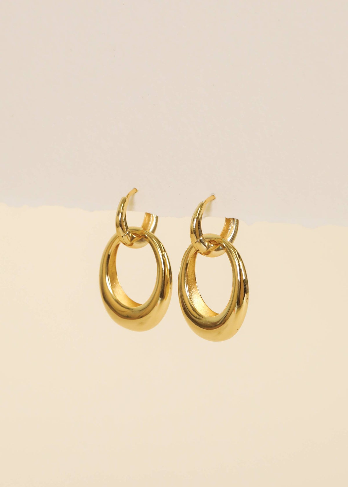 Gold Hoop - Coupled - Earrings