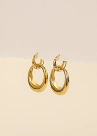 Gold Hoop - Coupled - Earrings