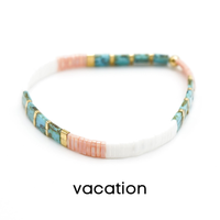 BOHO SUNRISE - Tila Bead Bracelets: 6.25 inches - S / Going Coastal