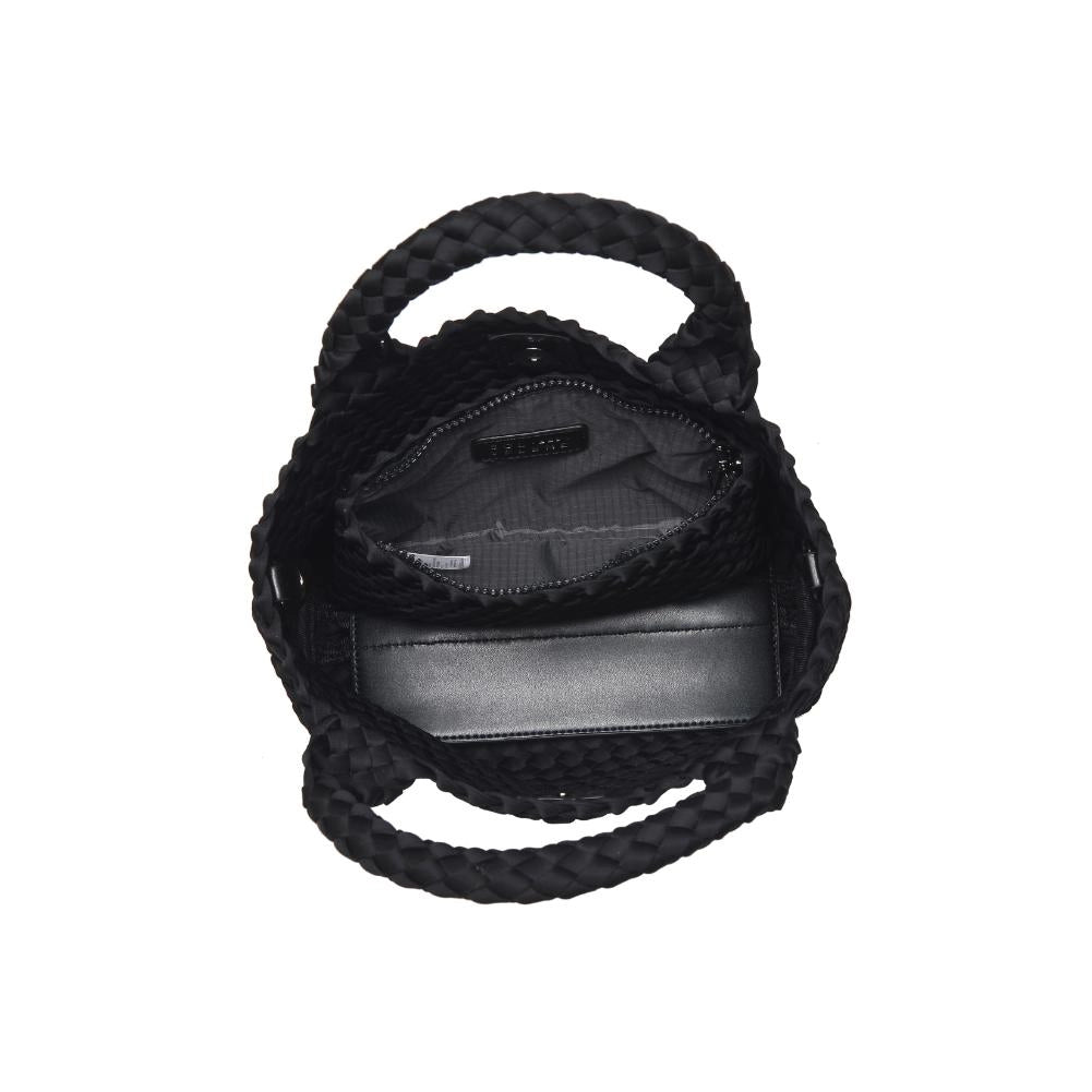 Sky's the Limit Small Woven Tote Black
