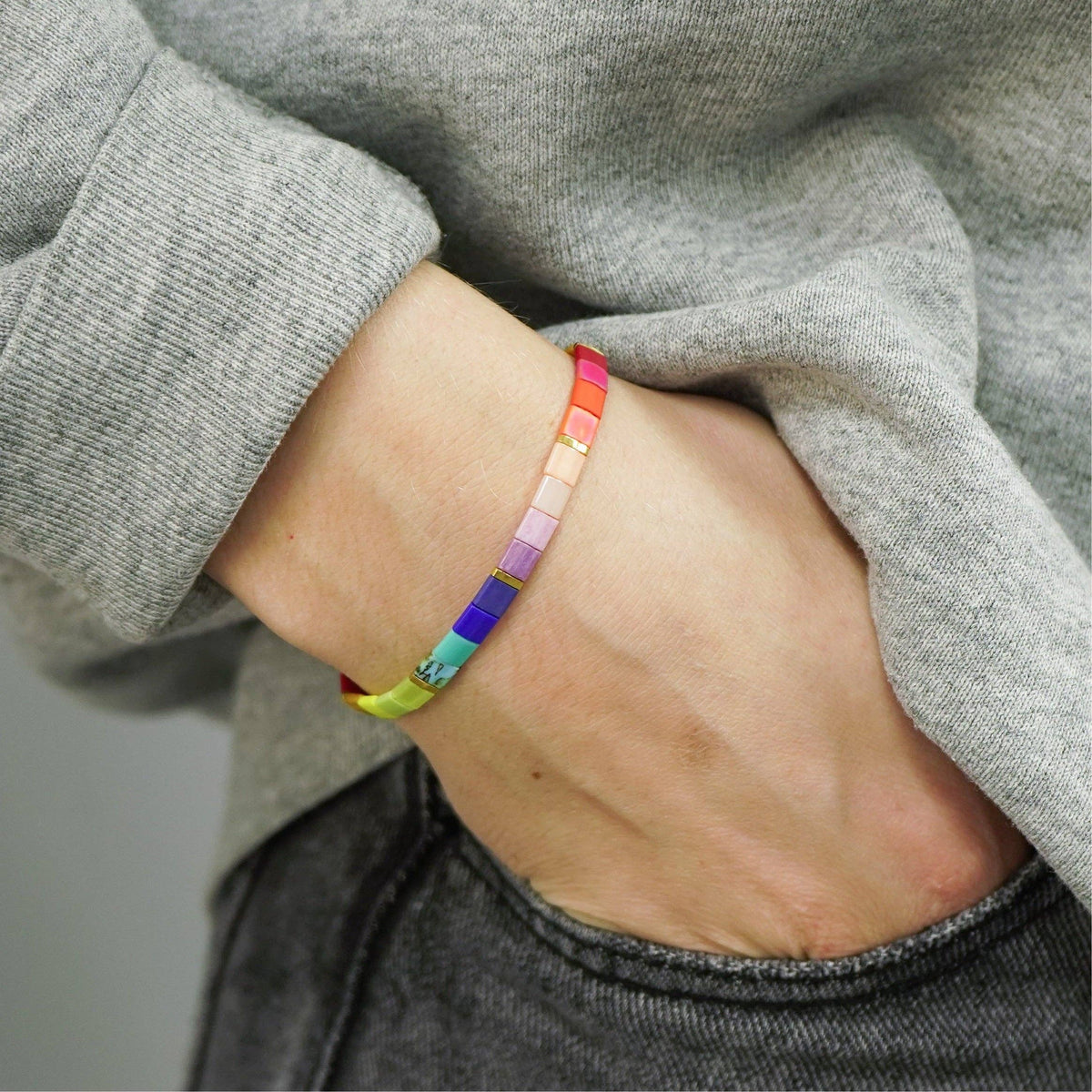 PRISM - Tila Bead Bracelet | Single: 6.50 Inches - M