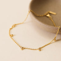 Round Solitaire Champagne Bracelet