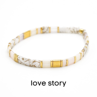 BOHO SUNRISE - Tila Bead Bracelets: 6.25 inches - S / Going Coastal