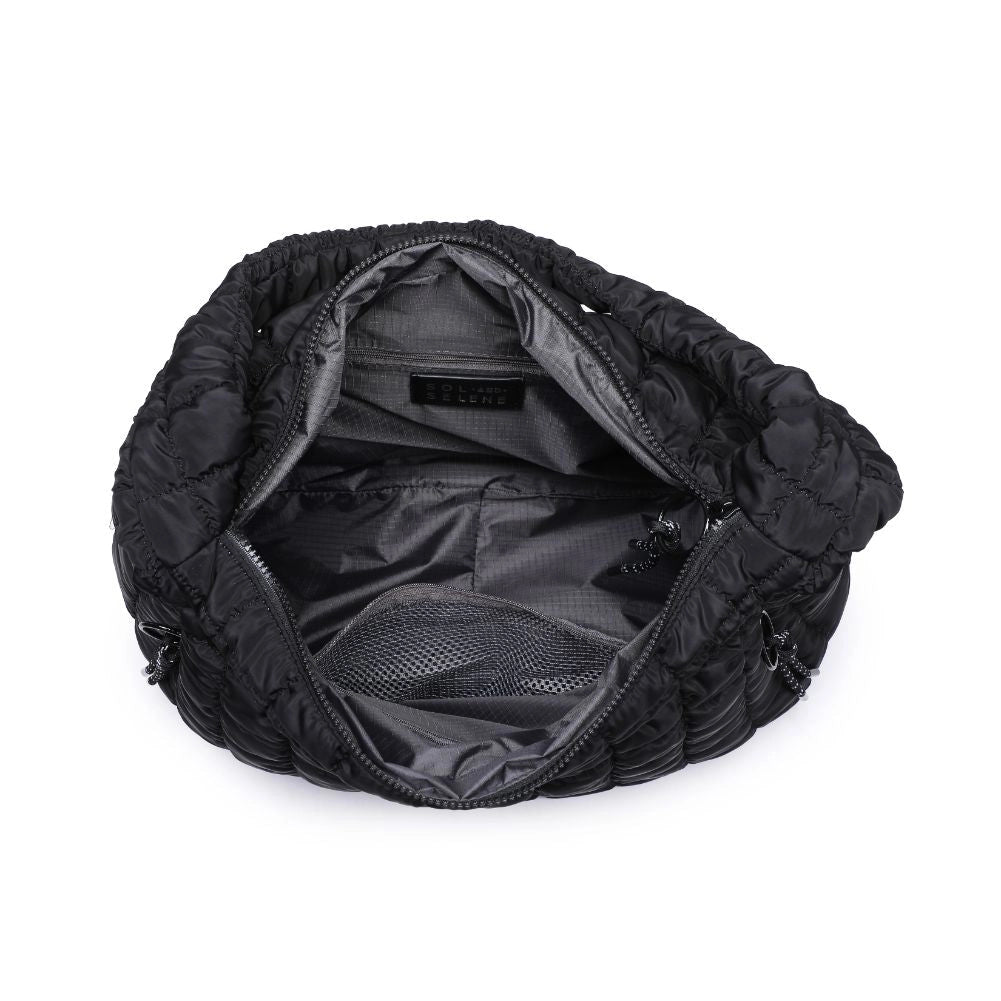 Revive Puffer Hobo Bag Black