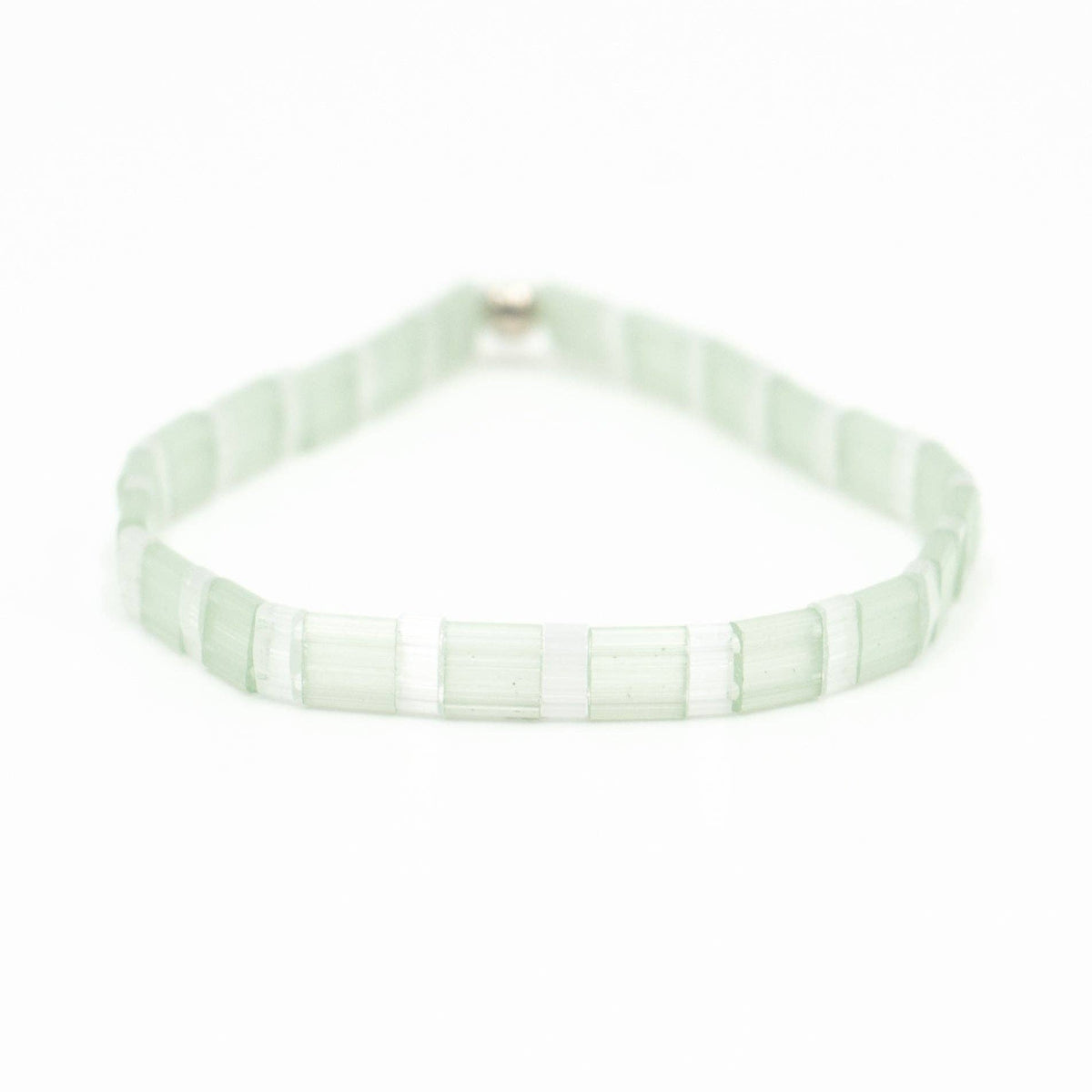 Seaglass- Tila Bead Bracelets: 6.50 inches - M