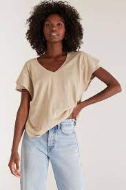 Adrina Slub Tee Garden Fog