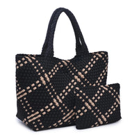 Sky's the Limit Large Tote Black/Nude
